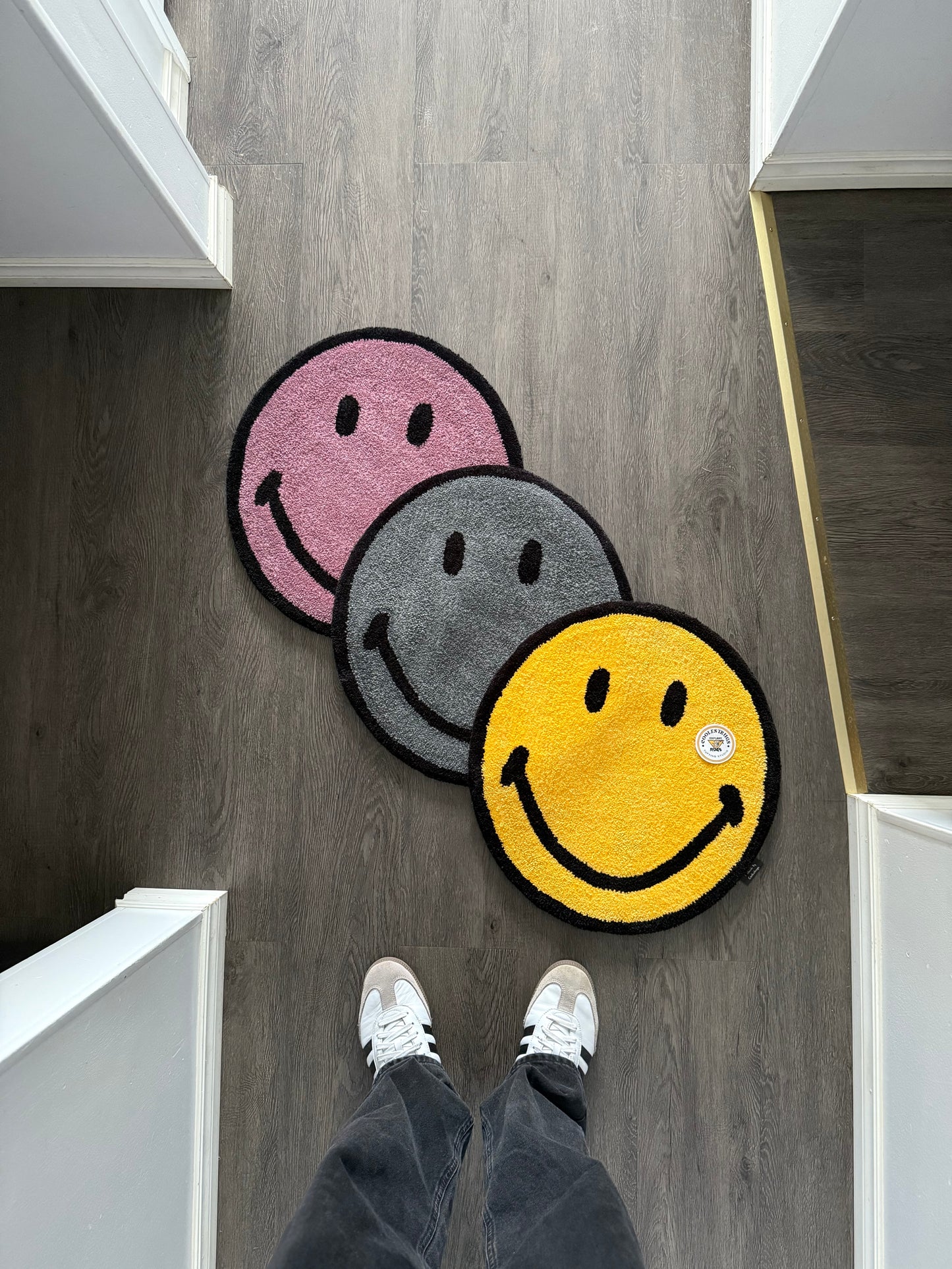 Smiley Face custom rug