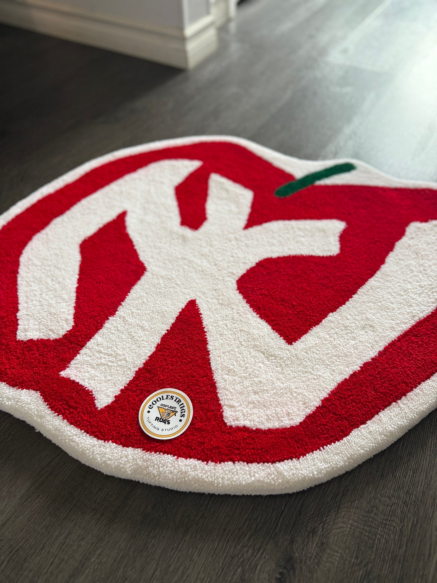 NY Apple custom rug