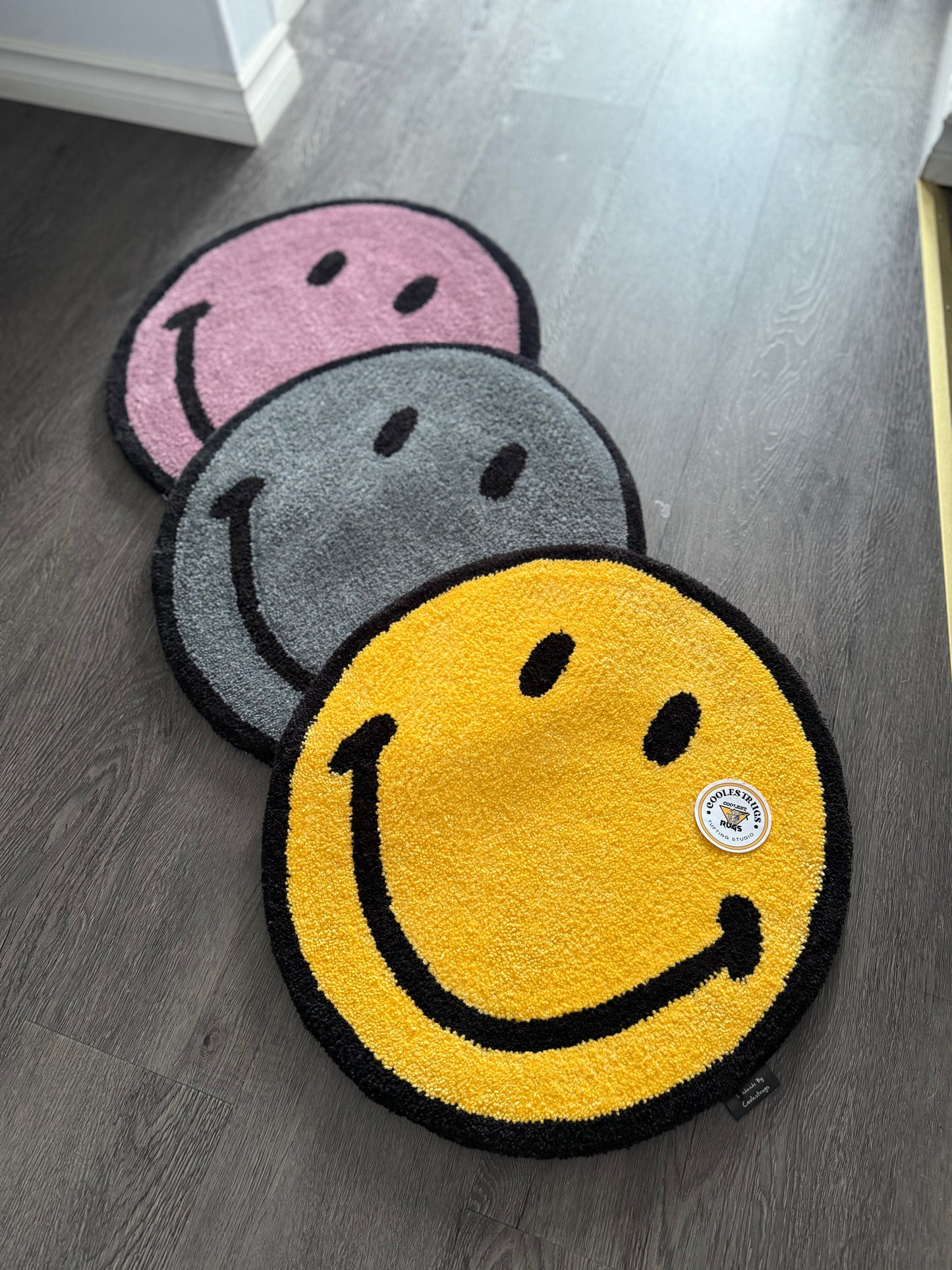 Smiley Face custom rug
