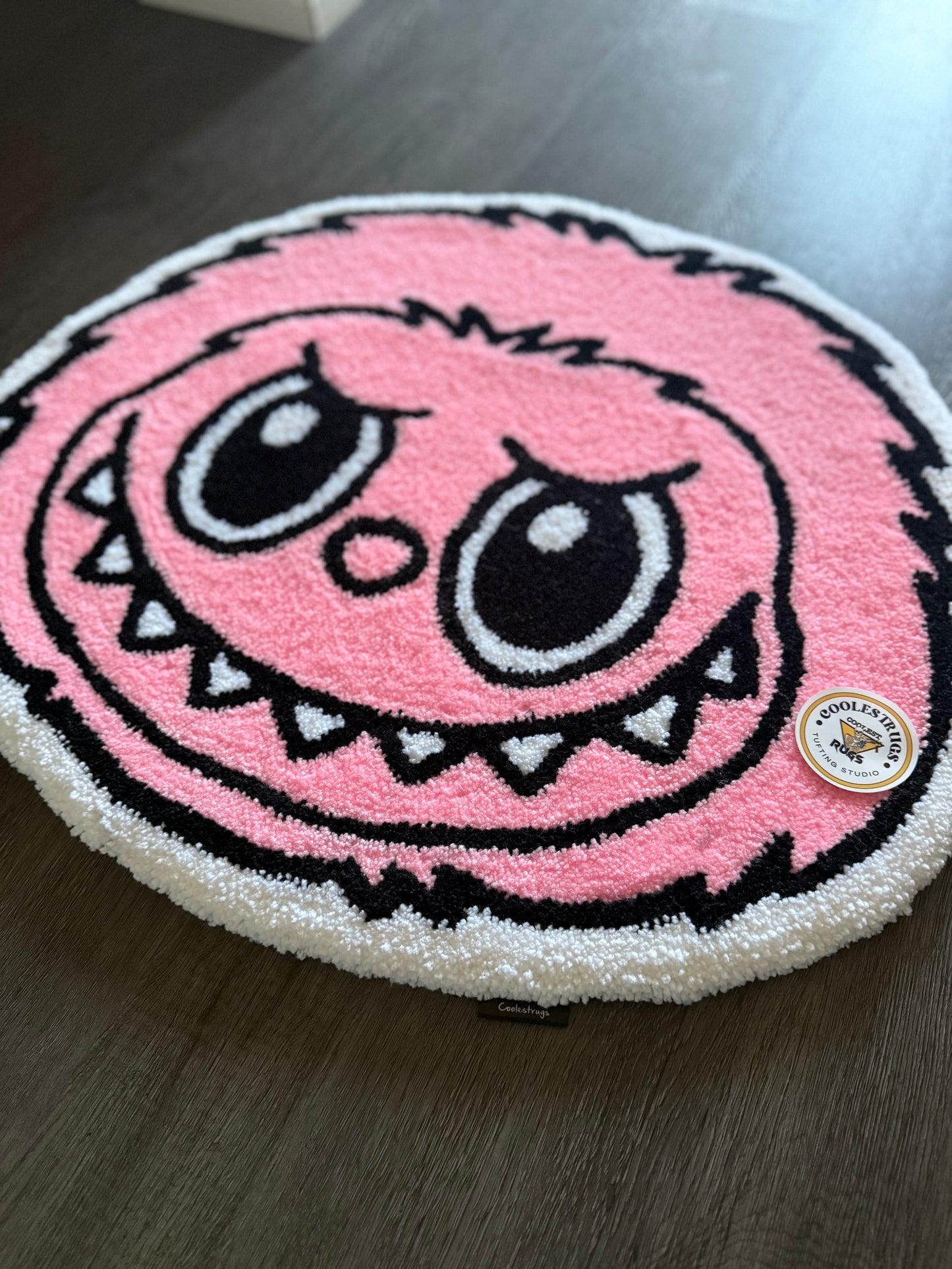 Pink Labubu rug