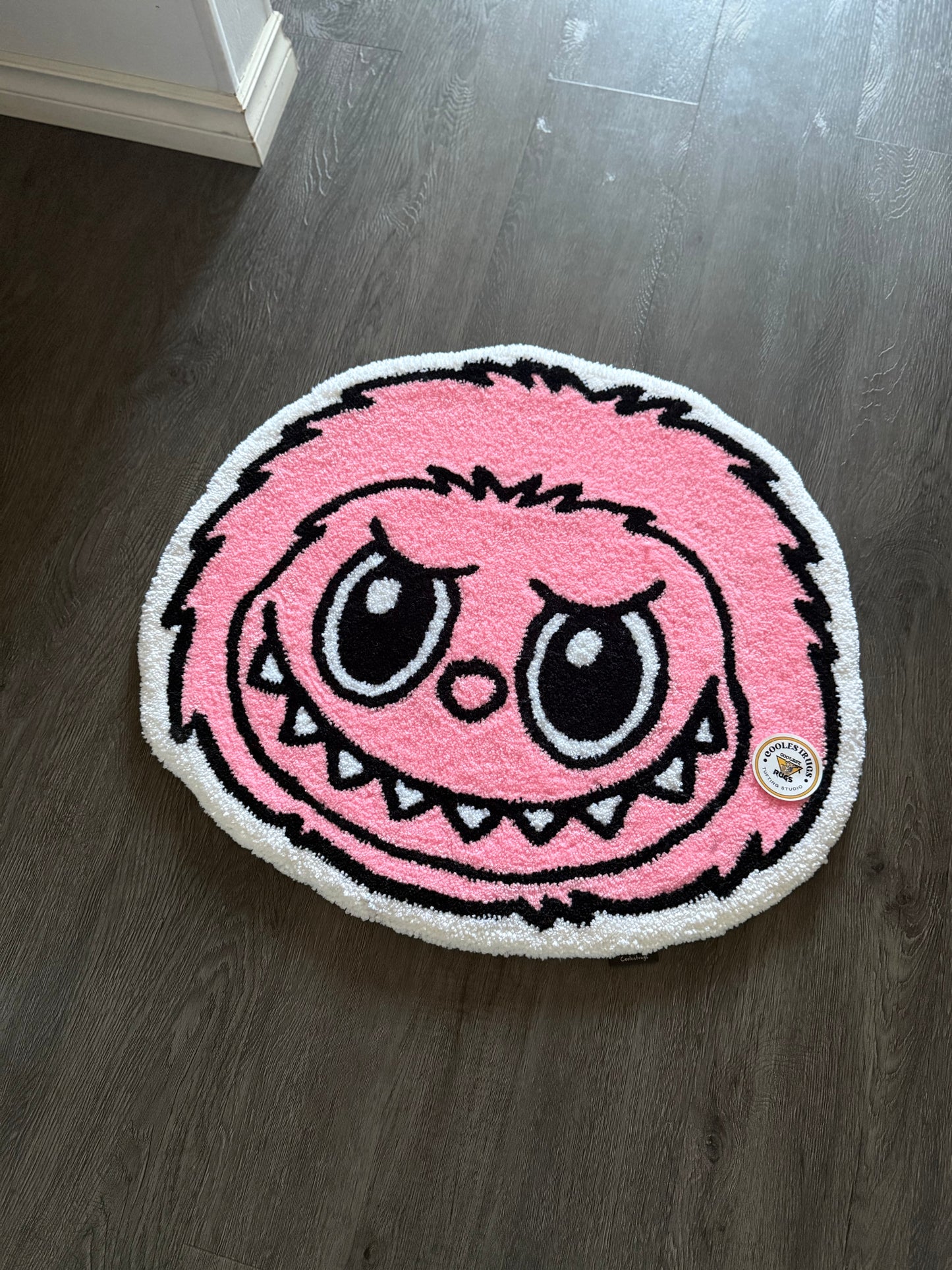 Pink Labubu rug