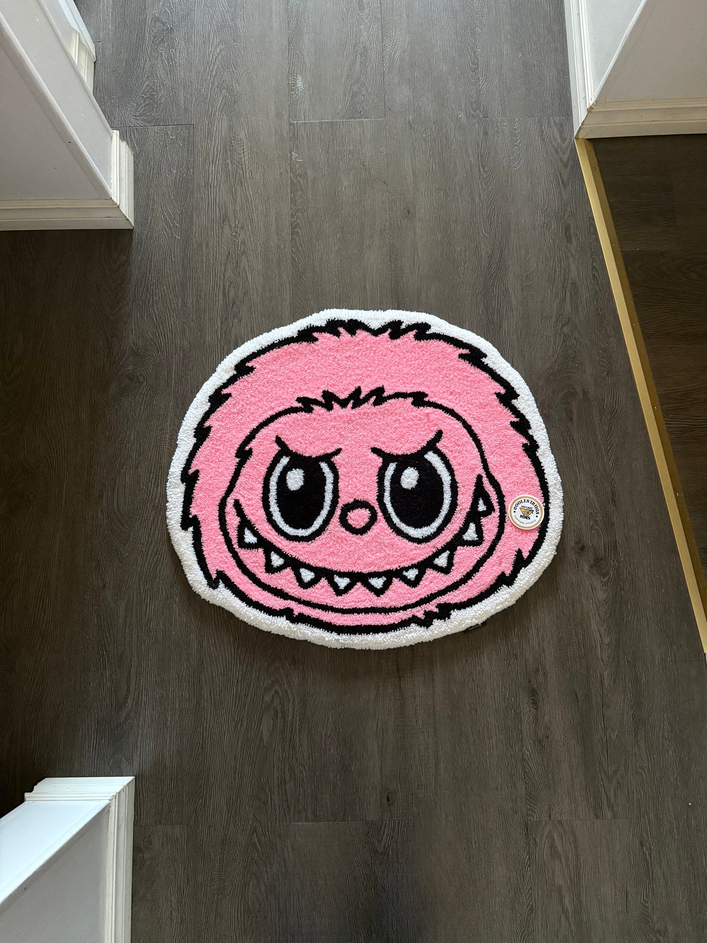 Pink Labubu rug