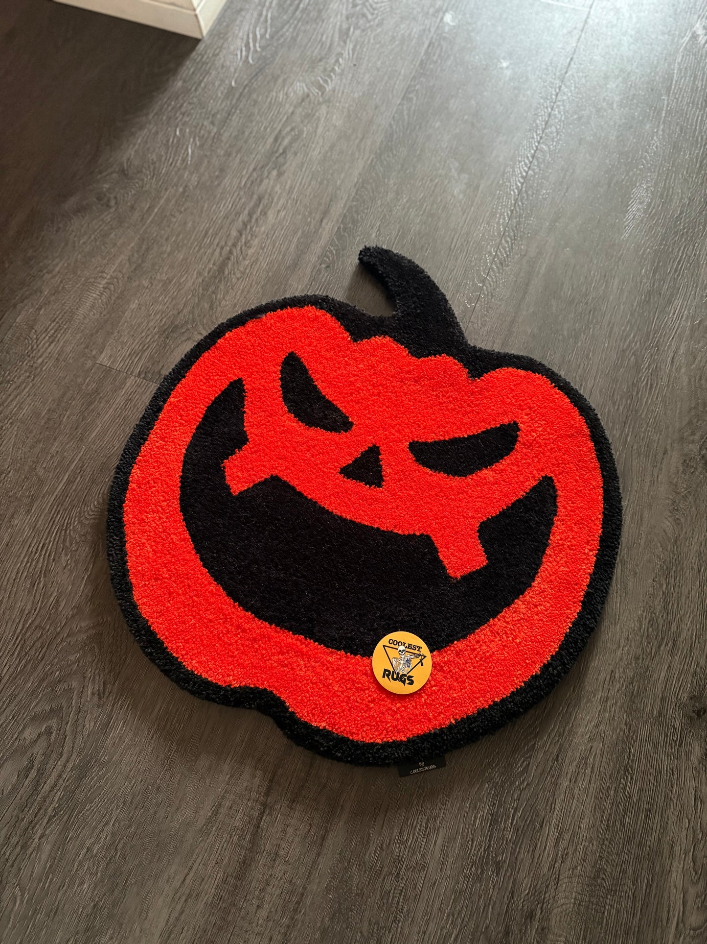 Halloween pumpkin custom rug