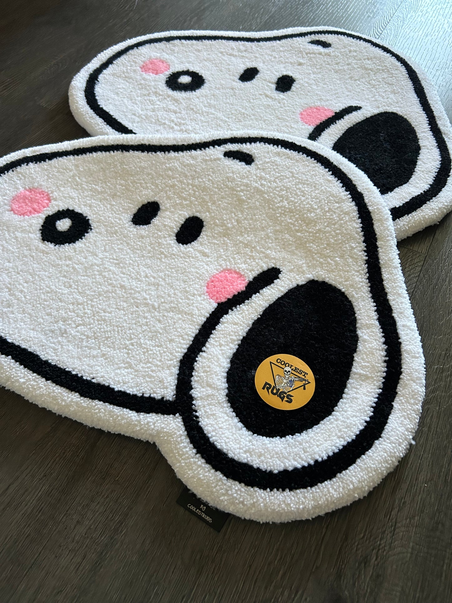 Cute puppy rug