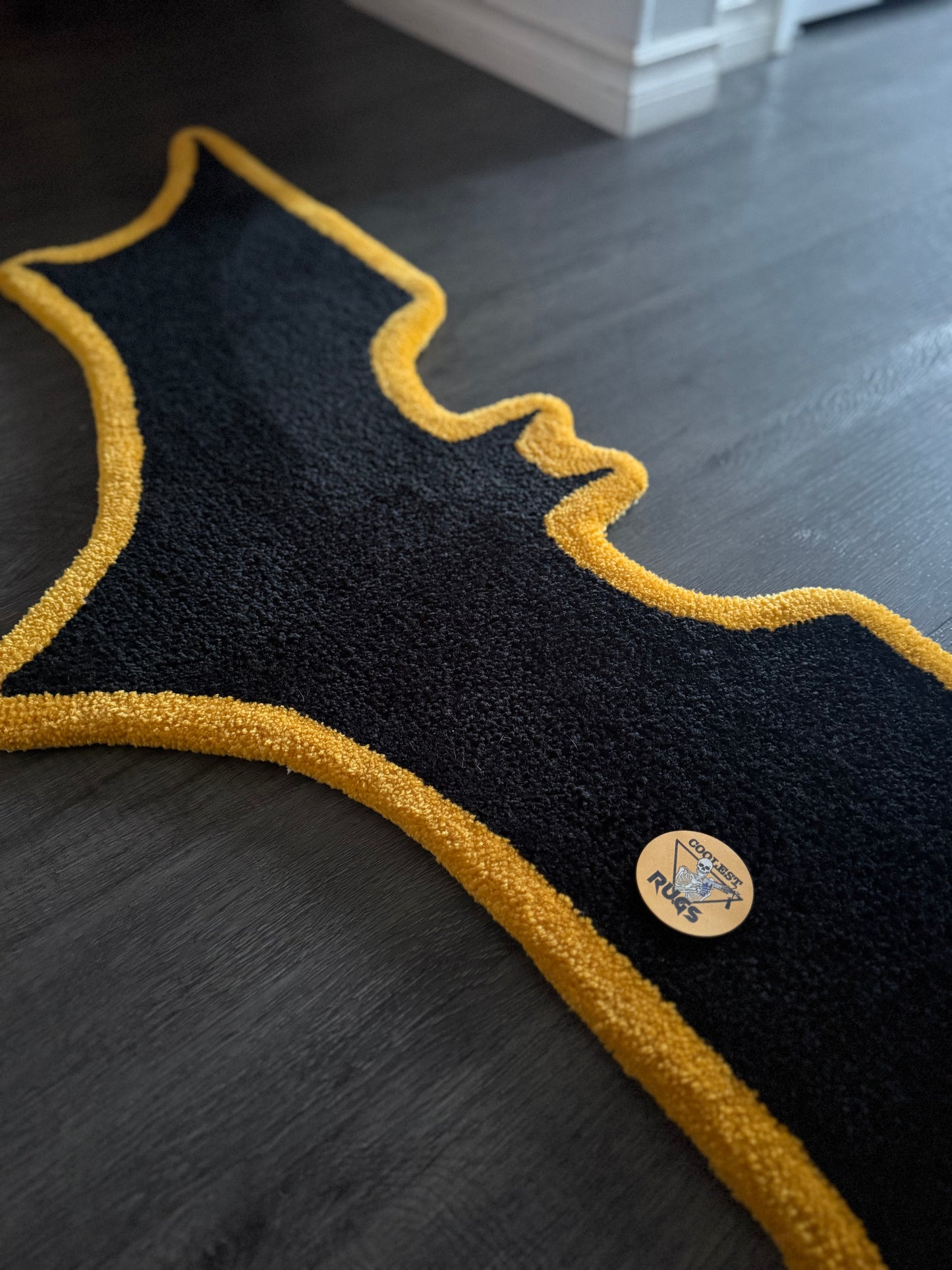 Bat logo custom rug