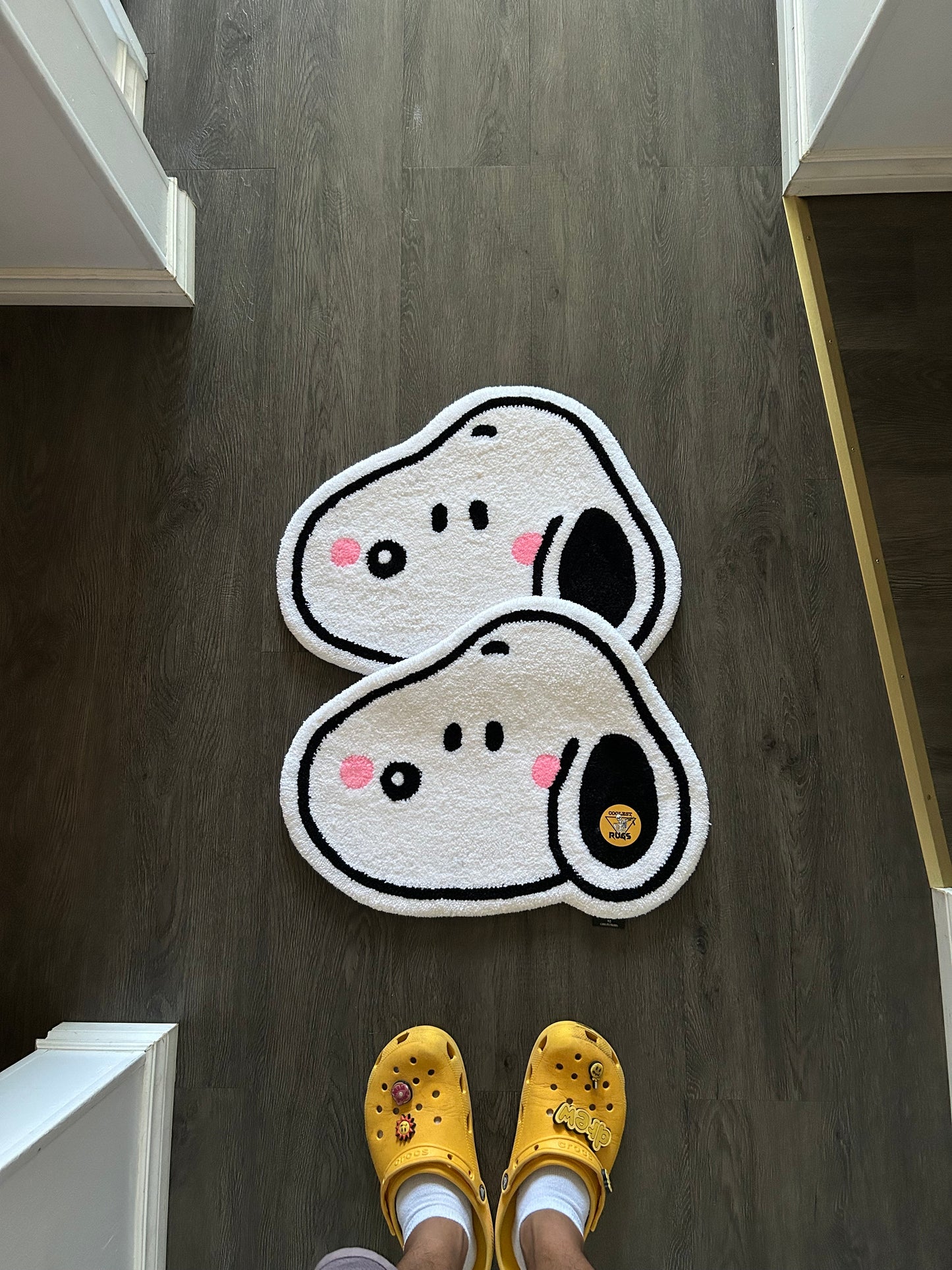 Cute puppy rug