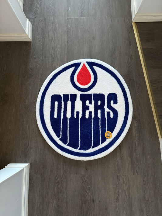 Oilers custom rug