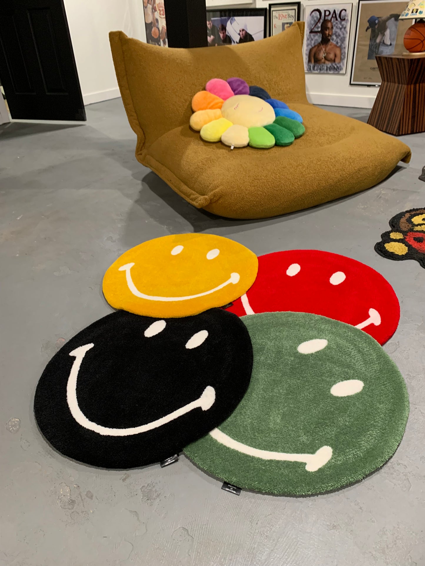 Happy custom rug