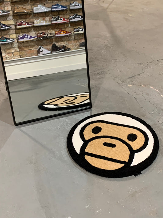 Baby ape white rug