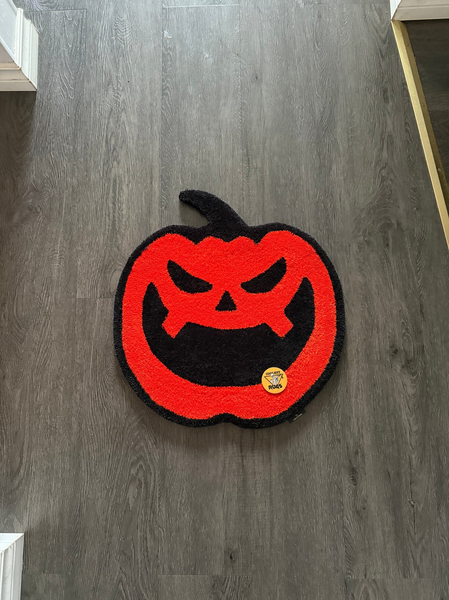 Halloween pumpkin custom rug