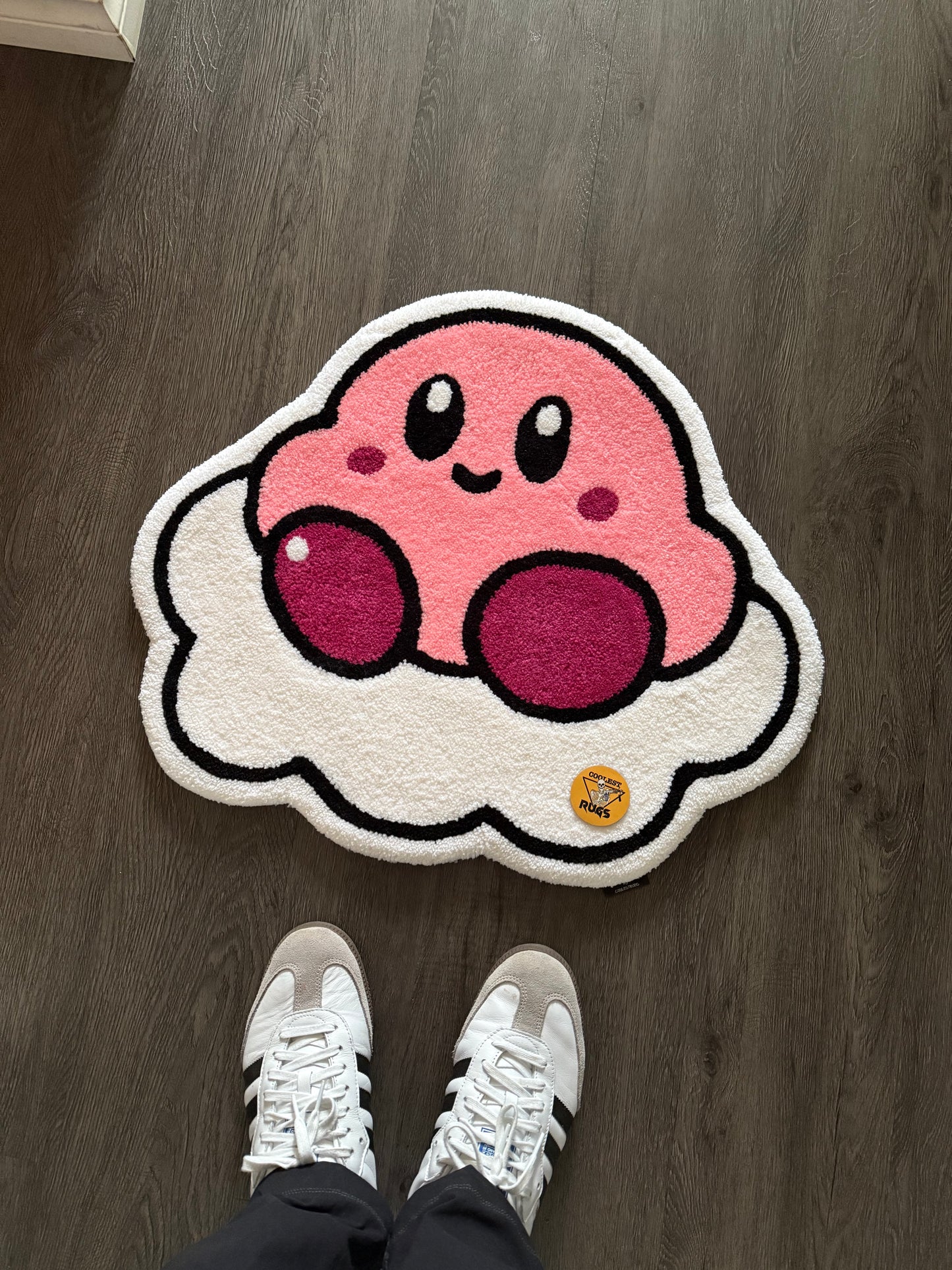 Cute pink custom rug