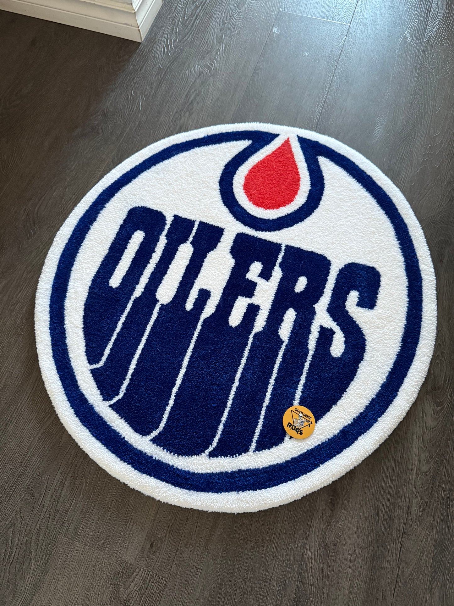 Oilers custom rug