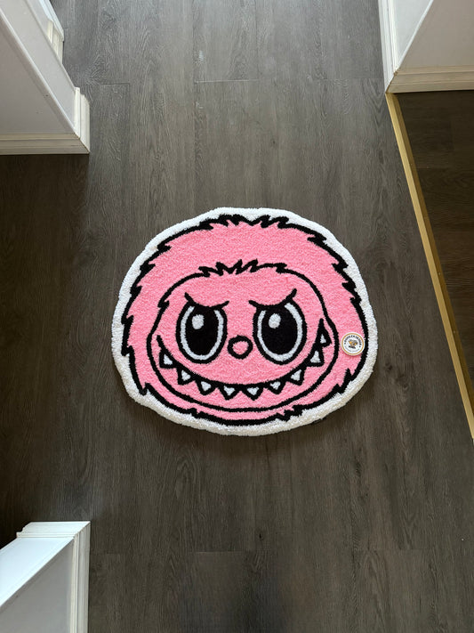Pink Labubu rug