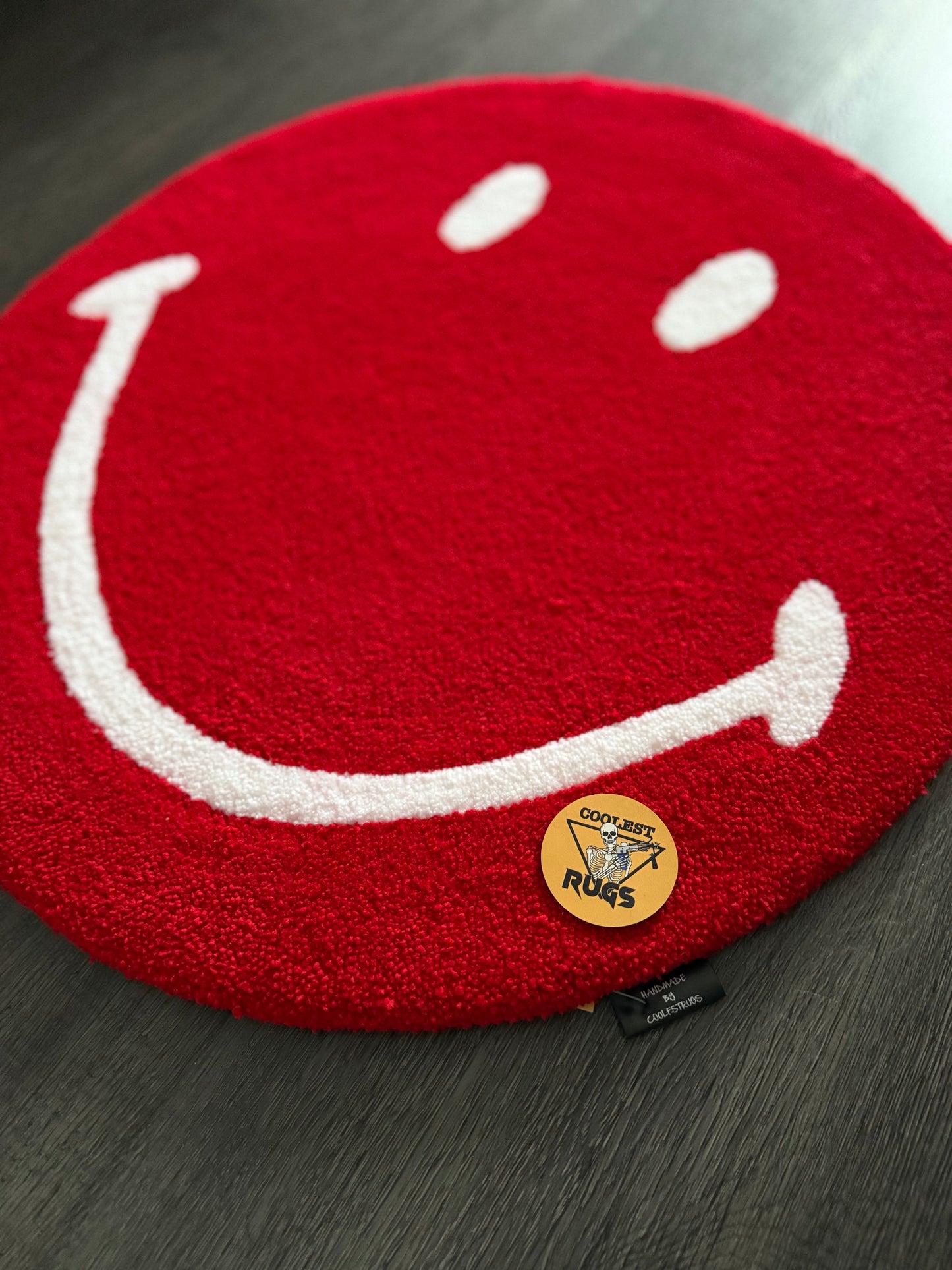 Smiley custom rug