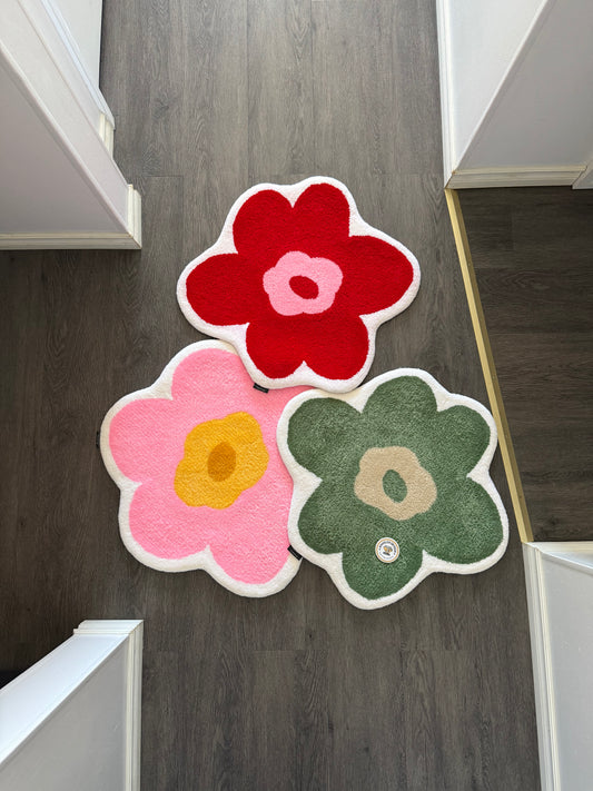 Floral custom rug