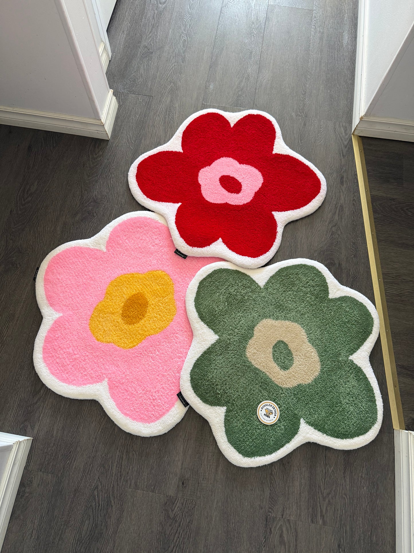 Floral custom rug