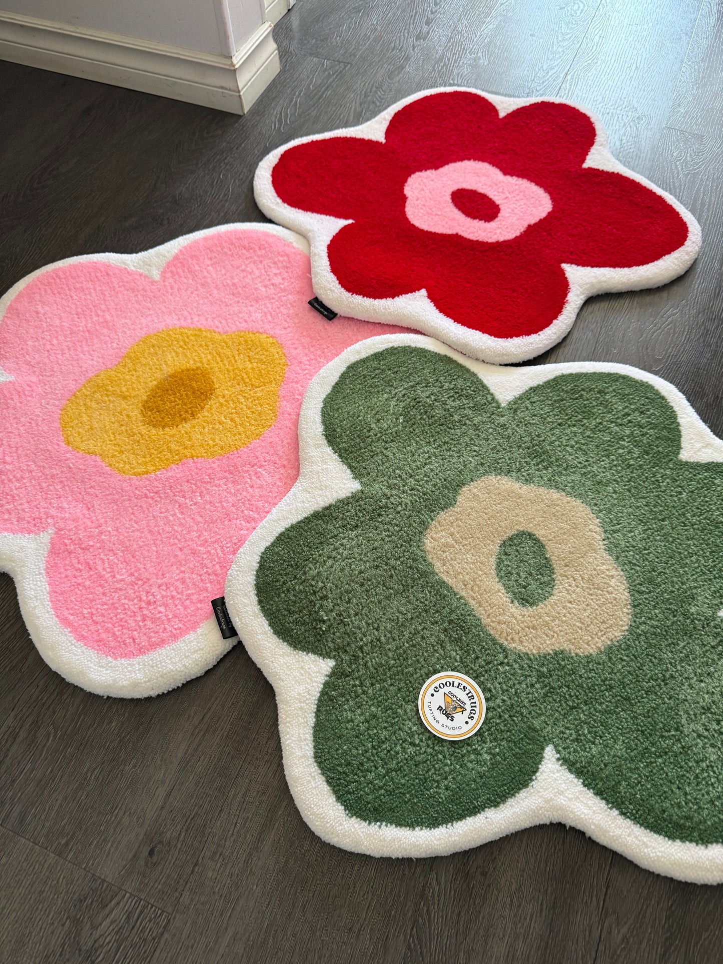 Floral custom rug